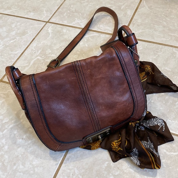 Fossil leather crossbody bag 10x7x3,5”, In good condition - Picture 1 of 17